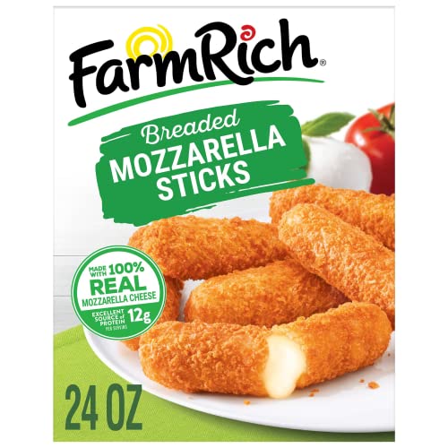 Farm Rich Breaded Mozzarella Cheese Sticks, 16 Count (Pack of 3)