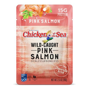 Chicken of the Sea Wild Caught Alaskan Pink Salmon, 2.5 Oz (12 Pack)