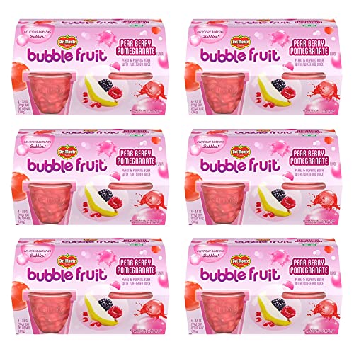 DEL MONTE BUBBLE FRUIT Pear Berry Pomegranate, 24 Pack