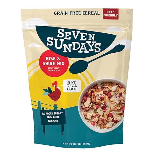 Seven Sundays Nut Granola Cereal, Strawberry Banana Nut, 20 Oz