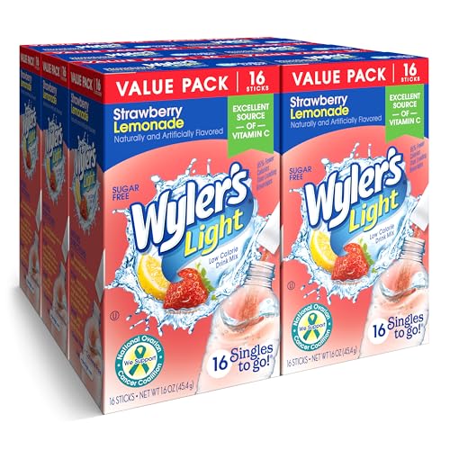 Wyler's Light Singles To Go Powder Packets, 16 Count (6 Boxes)