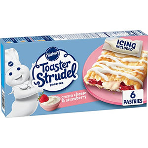 Pillsbury Toaster Strudel, Cream Cheese & Strawberry, 6 ct