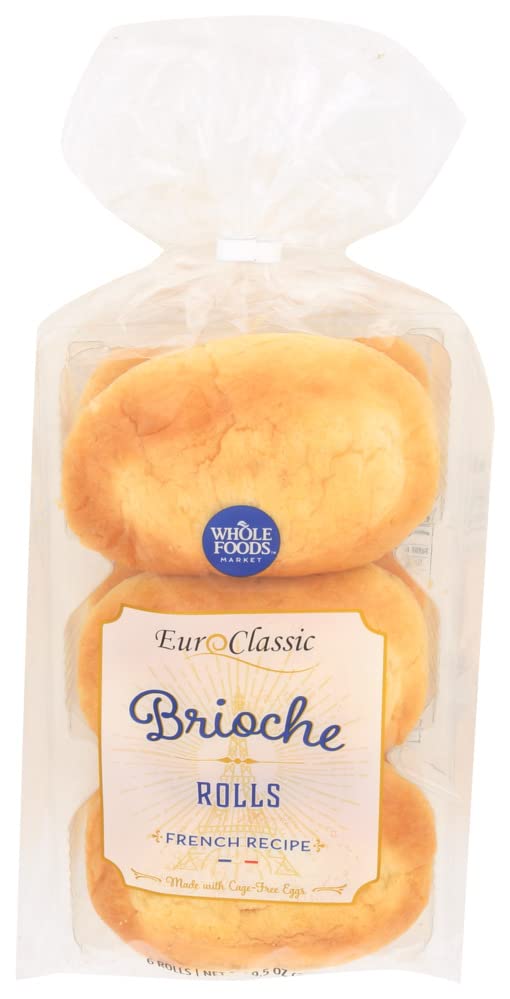 WHOLE FOODS MARKET Brioche Roll, 6 Count