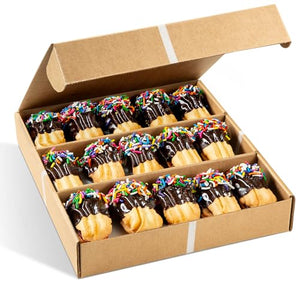 Italian Cookies Gift Box, 18 Individually Wrapped Cookies