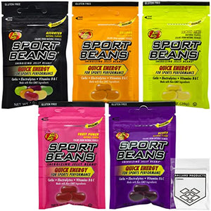 Jelly Belly Sports Beans, Pack of 5 Bags