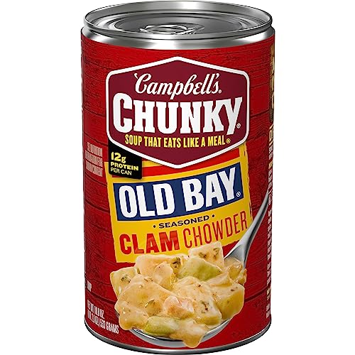 Campbell's Chunky Soup, OLD BAY Clam Chowder, 18.8 oz Can