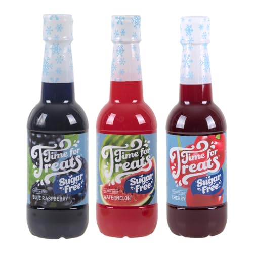 3-Pack Sugar Free Syrup for Snow Cones & More, 16.9 oz