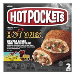 Hot Pockets Steak Cheddar Frozen Snacks, 9 Oz, 2 Count