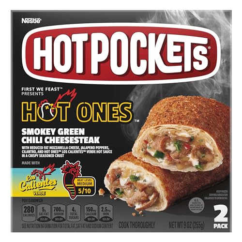 Hot Pockets Steak Cheddar Frozen Snacks, 9 Oz, 2 Count