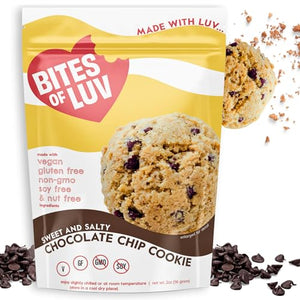 BITES OF LUV Vegan Cookies (Chocolate Chip, 6 pack)