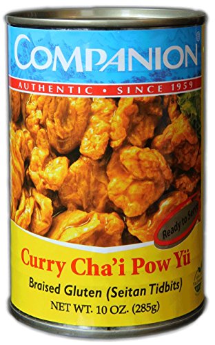 Companion Curry Braised Gluten Seitan Tidbits, 10 oz (6 Pack)