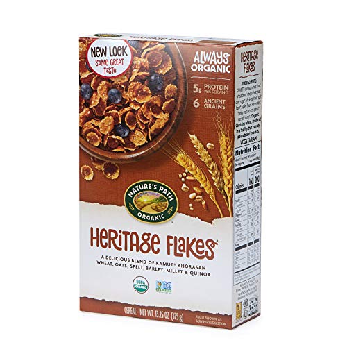 Nature's Path Organic Heritage Flakes Cereal, 13.25 Ounce (6 Pack)