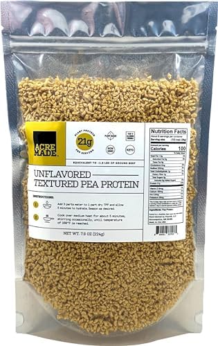 AcreMade Textured Pea Protein, Unflavored, 21g Protein