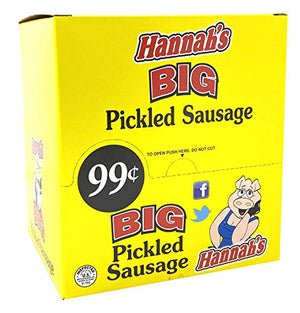 Hannah’s Big Pickled Sausage Pack of 20 (1.7 oz)