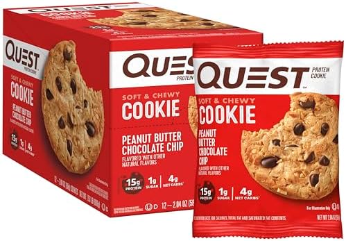 Quest Peanut Butter Chocolate Chip Protein Cookie, 12 Ct