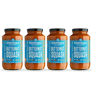 Sonoma Gourmet Organic Butternut Squash Pasta Sauce, 25 Ounce (4 Pack)