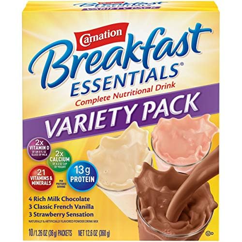 Nestle Carnation Breakfast Essentials 10 Ct Variety Pack