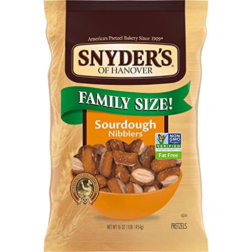 Snyder's of Hanover Pretzels, Sourdough Nibblers, Family Size 16 Oz