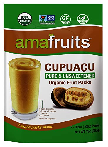 Amafruits Cupuacu Frozen Puree, 20 Packs