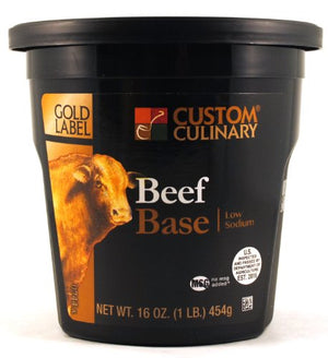 Custom Culinary Gold Label Low Sodium Beef Base, 1 Pound