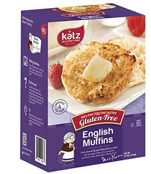 Katz Gluten Free English Muffins, Kosher, 6 Packs