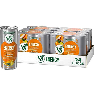 V8 +ENERGY Orange Pineapple Drink, 8 fl oz (24 Cans)