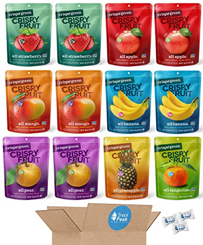 Crispy Green Freeze Dried Fruit Crisps Variety Box