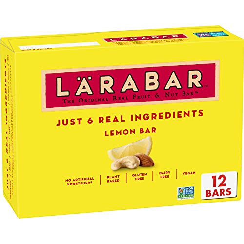 Larabar Lemon Bar, Gluten Free Vegan Fruit & Nut Bars, 12 ct