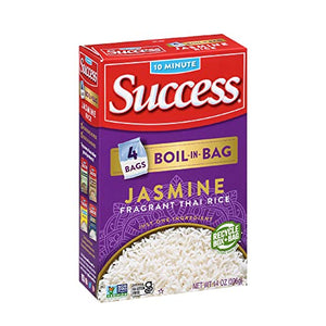 Success Boil-in-Bag Rice, Thai Jasmine, 14-Ounce Box