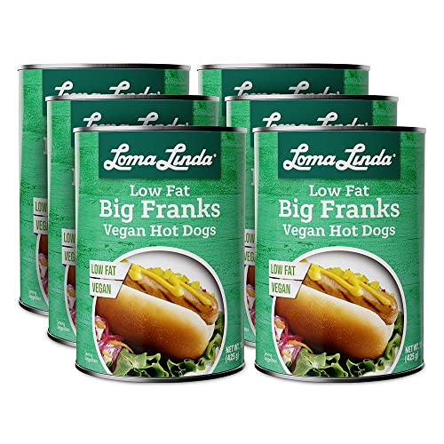 Loma Linda Big Franks, Plant-Based, 15 oz (6 Pack)