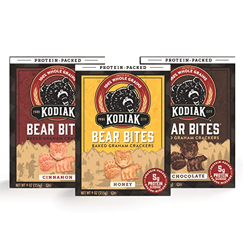 Kodiak Cakes Bear Bites Graham Crackers Variety Pack