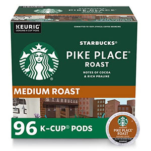 Starbucks K-Cup Coffee Pods - Pike Place Roast (96 pods)