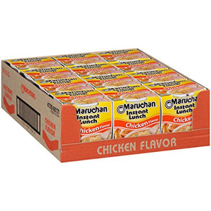 Maruchan Instant Lunch Chicken Flavor, 2.25 oz (Pack of 12)