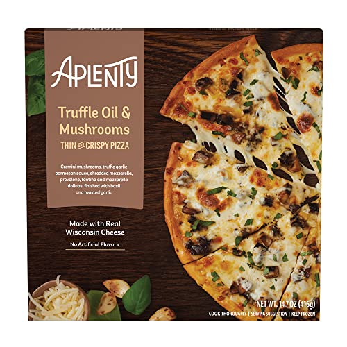 Amazon Brand Aplenty Truffle Oil & Mushrooms Pizza, 14.7 Oz