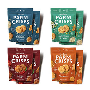 ParmCrisps Variety Pack, 8x1.75oz, Keto Snacks