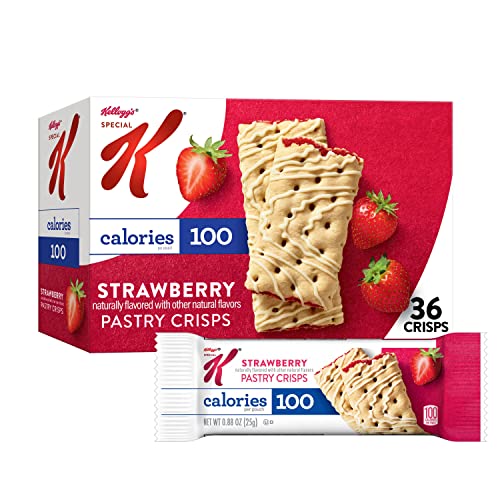 Kellogg's Special K Pastry Crisps, Strawberry, 15.84oz Box (36 Crisps)