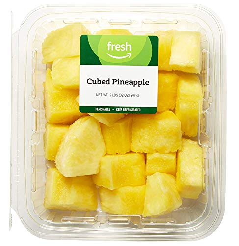 Amazon Fresh Cubed Pineapple, 32 Oz