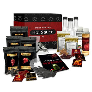 DIY Hot Sauce Making Kit, 30pc Gift Set