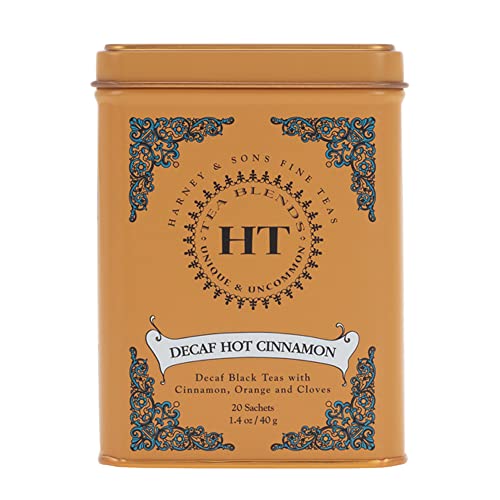 Harney and Sons Decaf Hot Cinnamon Black Tea, 20 Sachets