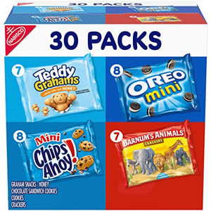 Nabisco Team Favorites Variety Pack, 30 Snack Packs