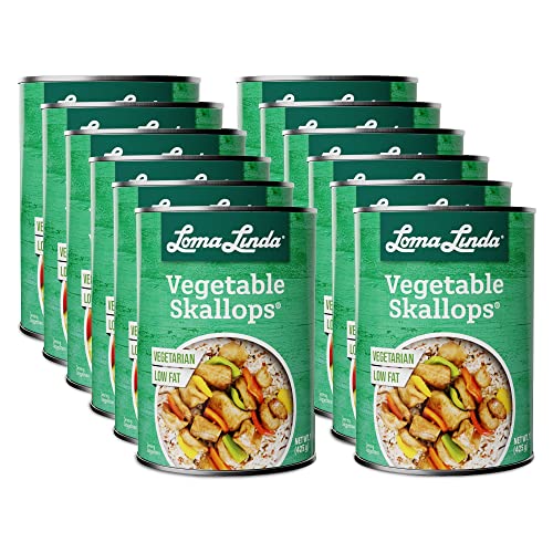 Loma Linda Plant-Based Meats, Vegetable Skallops, 15 oz (12 Pack)