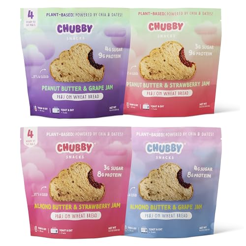 Chubby Snacks Peanut Butter and Jelly Sandwiches (16-Pack)