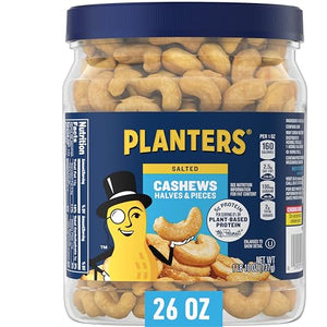 PLANTERS Salted Cashew Halves & Pieces, 1lb 10oz