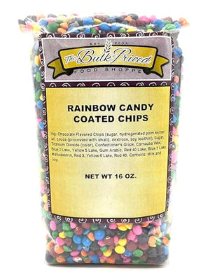 Rainbow Candy Coated Chocolate Chips, 1 lb