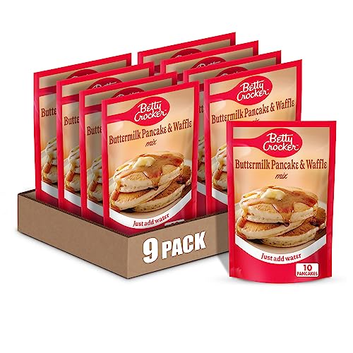 Betty Crocker Buttermilk Pancake and Waffle Mix, Pack of 9