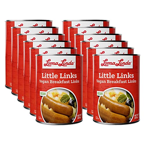 Loma Linda Plant-Based Little Links, 15 oz, 12 Pack