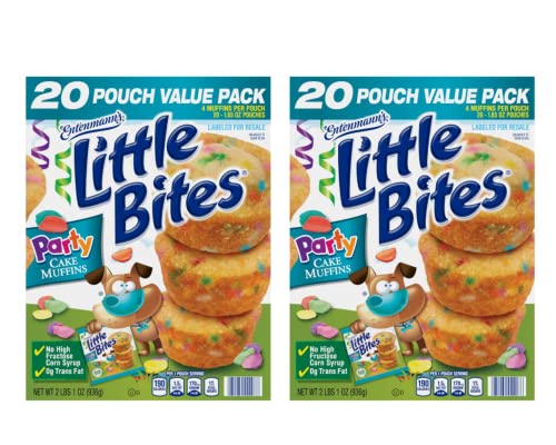 Entenmann's Little Bites Party Cake Mini Muffins, 2 pack