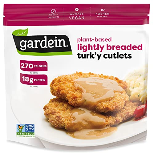 Gardein Lightly Breaded Plant-Based Turk'y Cutlets, 12.3 oz.