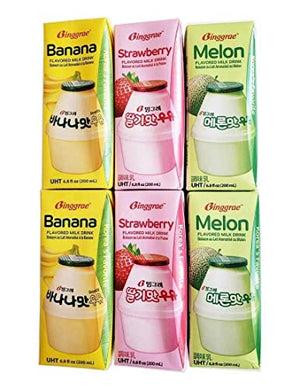 Binggrae Variety Flavored Milk Drink 6 Packs