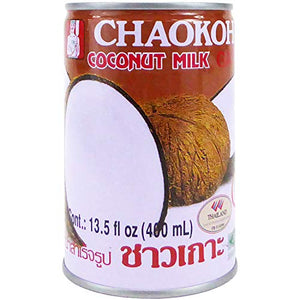 Chaokoh Coconut Milk Unsweetened 6 Pack - 13.5 oz per Can